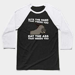 Bite The Hand That Feeds You... Baseball T-Shirt